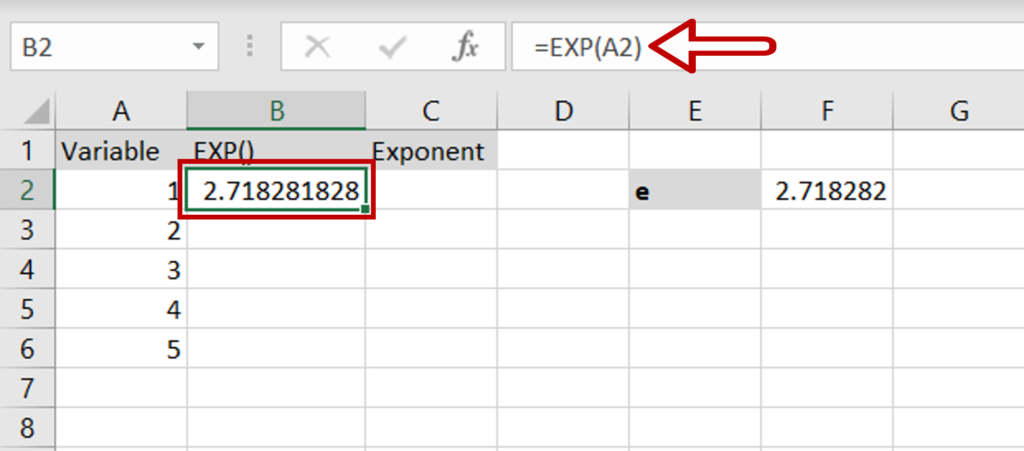 how-to-do-e-x-in-excel-spreadcheaters